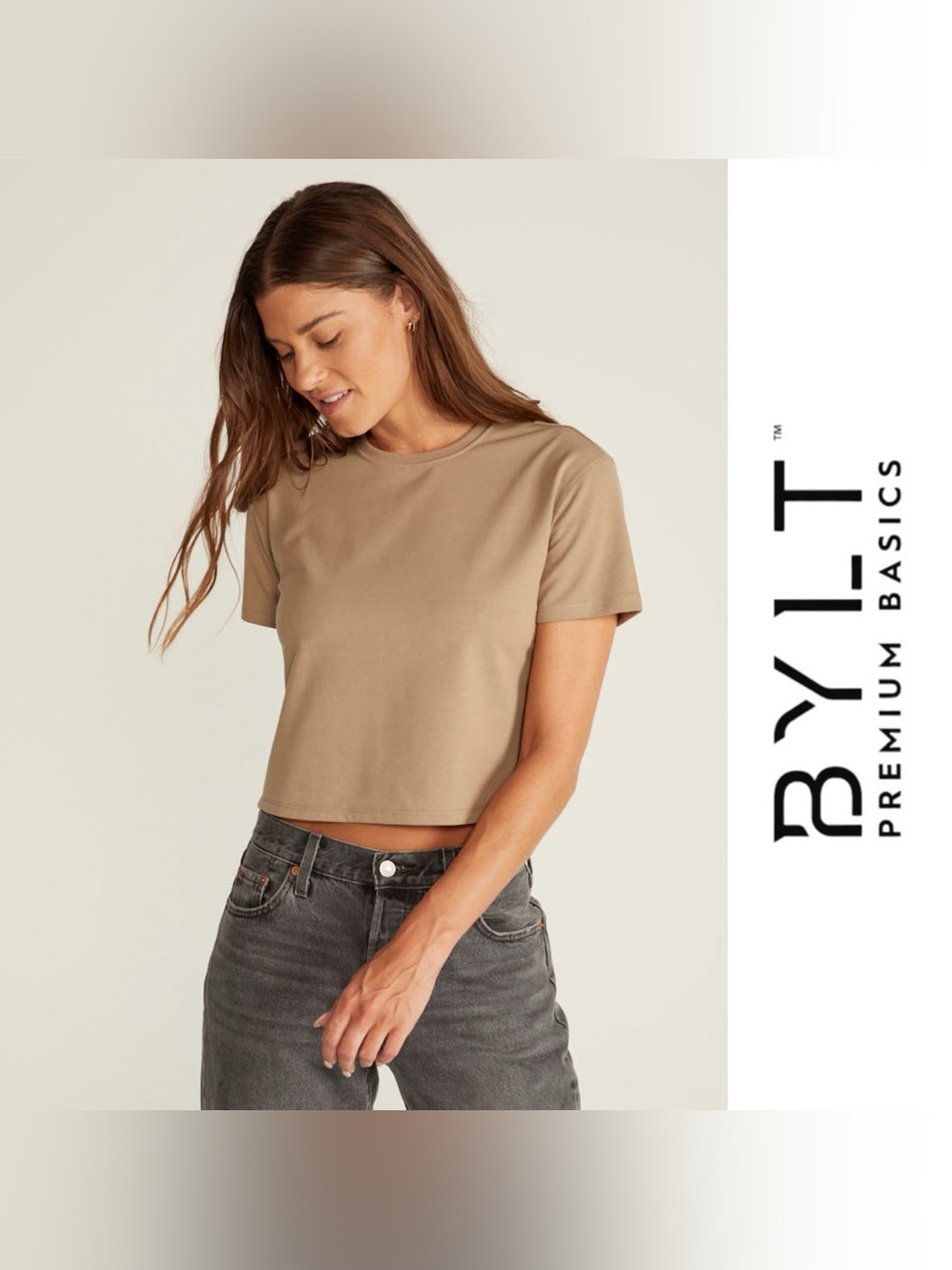 BYLT Essential Cropped Crew